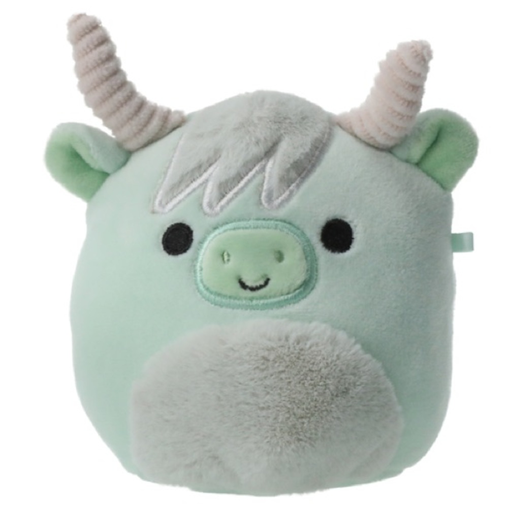 NWT Squishmallows Iver the Cow 4 Inch Easter Plush